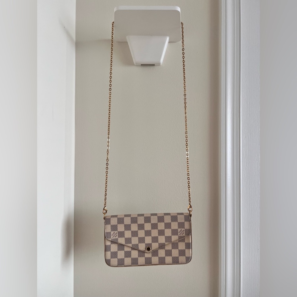 Louis Vuitton Pochette Félicie Damier Azur Canvas AUTHENTIC USED